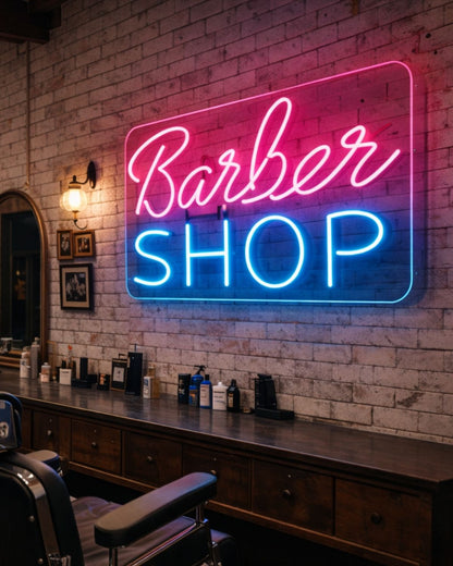 Barber Shop - Iluminación Icónica para Barberías Modernas