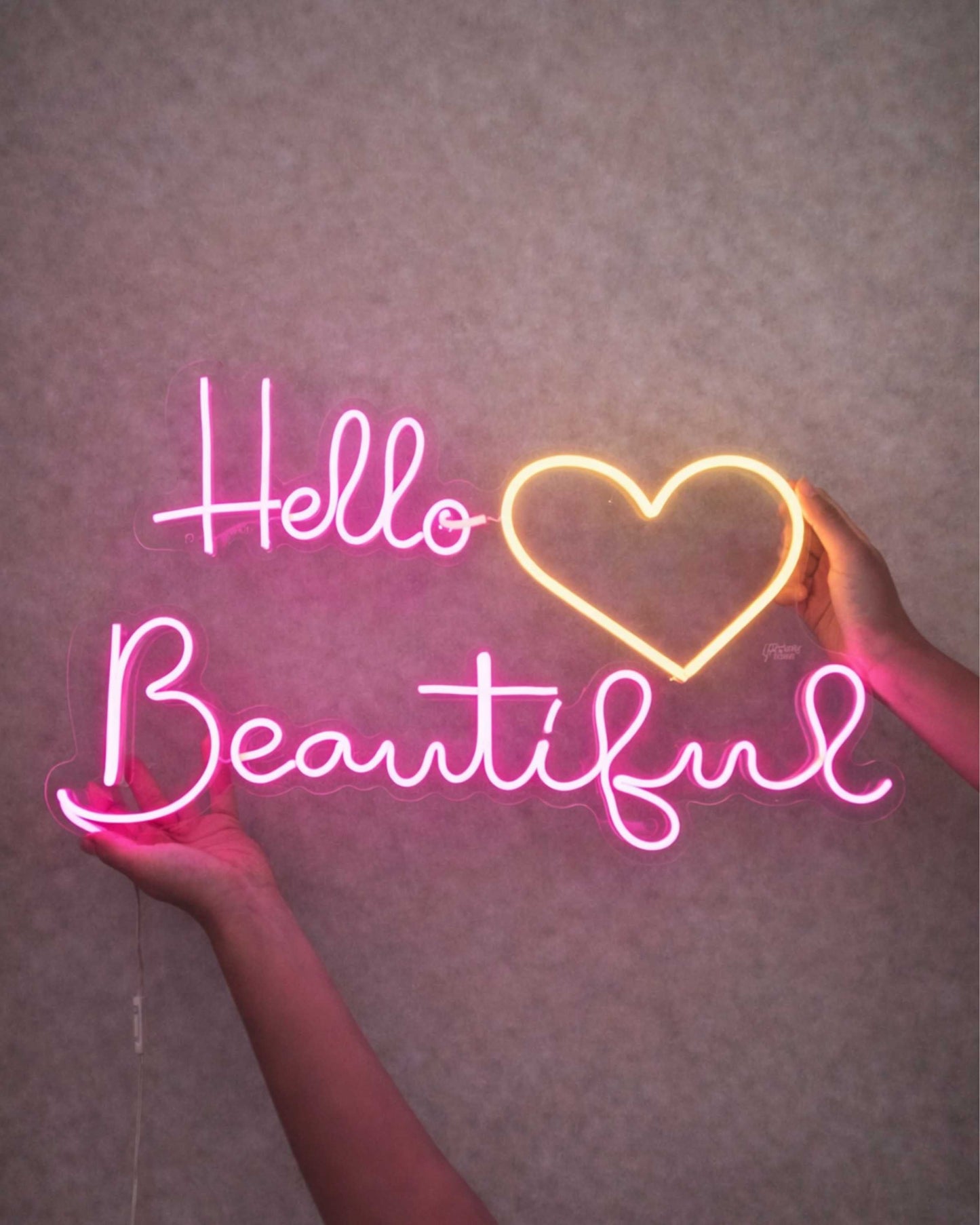 Hello Beautiful - Decoración para negocio de Belleza