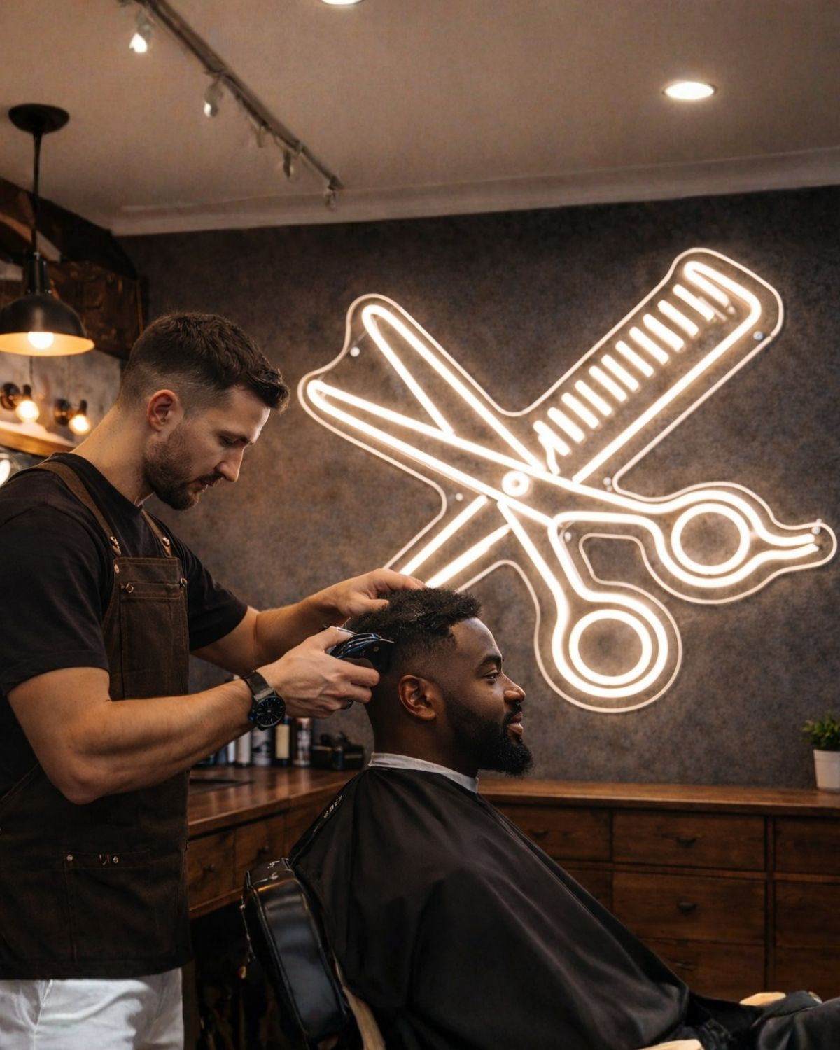Tijeras & Peine - Decoración Profesional para Barbería y Estética